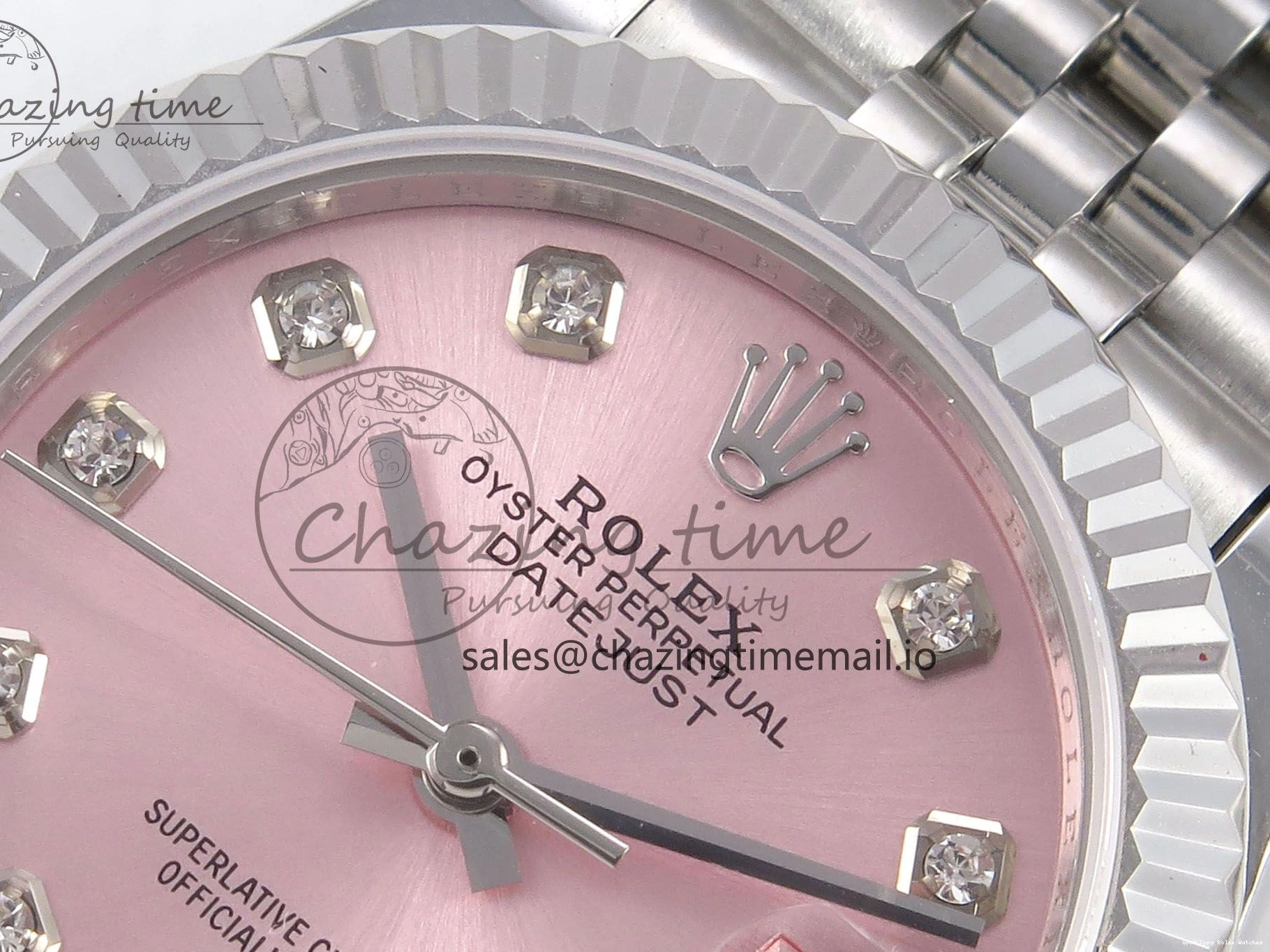 Best AAA Replica Sites A Best Bracelet Steel 1:1 GMF Diamonds 278274 Jubilee DateJust Fashionable Pink Dial on 31 SS Edition 904L 1164 0110